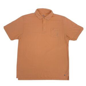 Men's Peter Millar Seaside Wash Cotton Blend Golf Polo Shirt Coral‎ XL